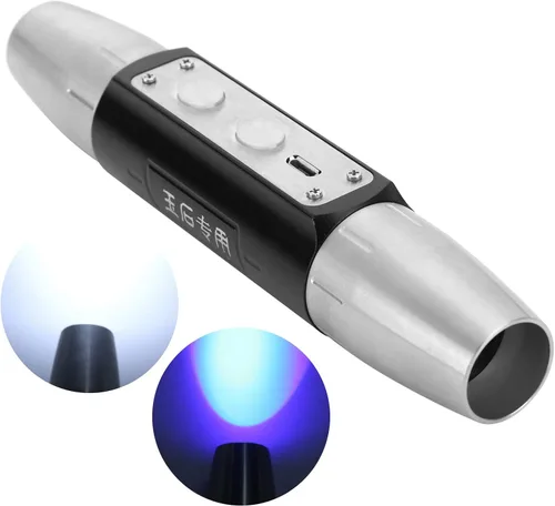 Miniatura 2 de Linterna de evaluación de jade, DX4 USB recargable, lámpara detector de luz de evaluación de jade, 4 luces, linterna experta de jade para evaluación