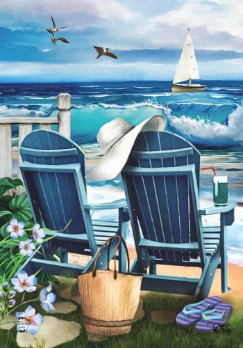 Miniatura 7 de Briarwood Lane Bandera de Jardín Dog Days of Summer
