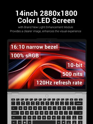 Miniatura 7 de Computadora portátil, pantalla QHD+ de 14 pulgadas, 2880x1800, AMD Ryzen7 H255 (8C/16T hasta 4.9 GHz, 70 W TDP), 32 GB LPDDR5X RAM, 1 TB PCIe 4.0