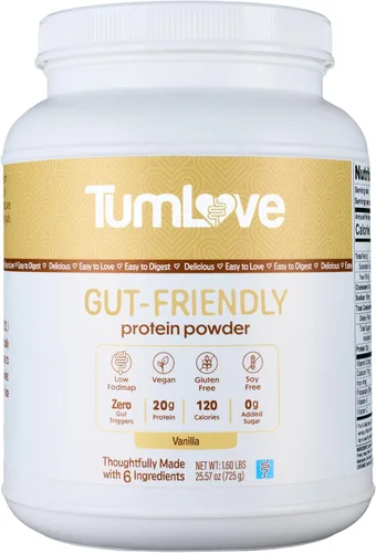 Miniatura 8 de Polvo de Proteína Vegano TumLove - Certificado Bajo FODMAP, Sin Gluten, Sin Lácteos, Sin Soja, 100% Apto para el Intestino y Sin Hinchazón, Chocolate