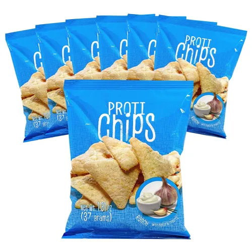 Miniatura 7 de Proti-Thin Barbecue Proti Protein Chips, 0.45 onzas de proteína, bajas en calorías, bajas en carbohidratos, bajas en grasas, sin azúcar, alta fibra
