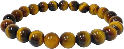 Miniatura 96 de Gem Avenue Handmade Round Bead Stretch Bracelet Unisex Natural Stone Beaded Jewelry for Men & Women, Elastic Wristband for Daily Wear