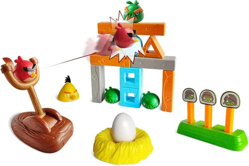 ROLOSO Juguetes de Angry Birds con Licencia Recién Lanzados Conjuntos de Juego Construir y Lanzar Ladrillos de Construcción Conjuntos de Bloques de