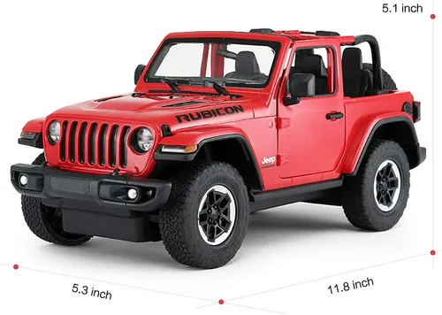 Miniatura 5 de RASTAR Coche de Control Remoto Todo Terreno, 1:14 Jeep Wrangler JL RC Vehículo de Carrera Todo Terreno, Vehículo de Juguete para Niños y Adultos