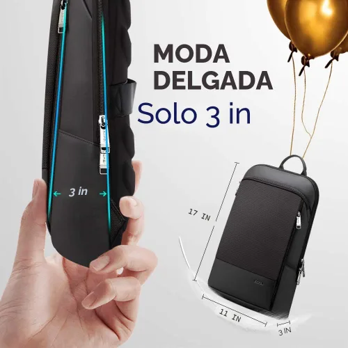 Miniatura 2 de BOPai Mochila para Laptop Súper Delgada de 15 Pulgadas para Hombres Anti Robo Impermeable Mochila Ligera Inteligente para Computadora de Negocios