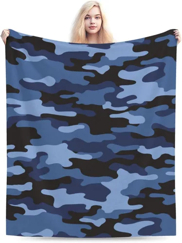 Miniatura 22 de Perinsto Camo Throw Blanket Ultra Soft Warm All Season Camouflage Decorative Fleece Blankets for Bed Chair Car Sofa Couch Bedroom 50"X40