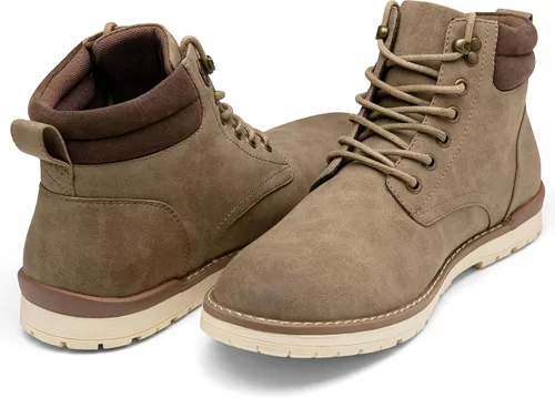 Miniatura 6 de Vostey Botas de senderismo impermeables para hombre, botas chukka casuales para hombres