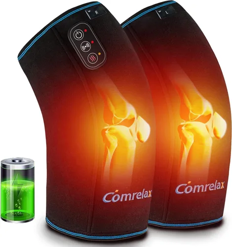 Miniatura 8 de Masajeador de rodilla con calor y vibración, almohadilla térmica para aliviar el dolor de rodilla, almohadilla térmica para dolor de piernas