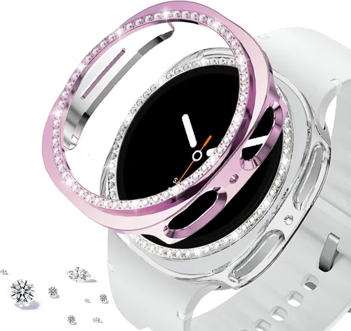 Miniatura 101 de DEALELE Paquete de 1 + 3 fundas y protector de pantalla compatible con Samsung Galaxy Watch FE / 5/4 de 1.575 pulgadas, funda protectora