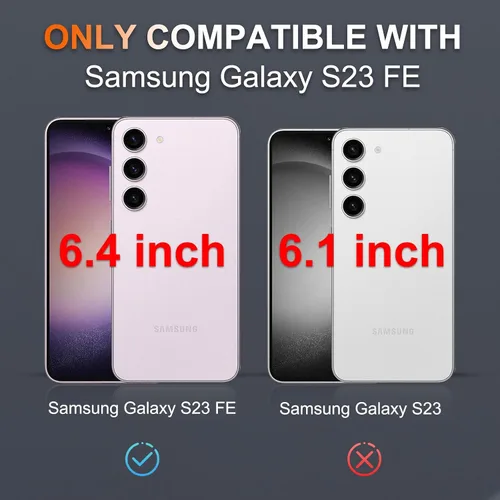 Miniatura 2 de Funda para Samsung Galaxy S23 FE [NO para S23], Cuerpo Completo de Servicio Pesado Resistente a Prueba de Golpes Funda Protectora de Teléfono