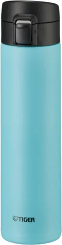 Tiger Thermos Flask MKA-K060AK - Botella de 20.3 fl oz, con un solo toque, ligera, de acero inoxidable, aislada al vacío, retención de calor y frío,