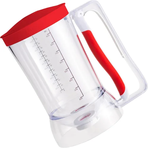 Miniatura 5 de Vertedor de panqueques y dispensador de masa para cupcakes sin desorden Capacidad de 4 tazas Control de vertido de precisión y mango fácil