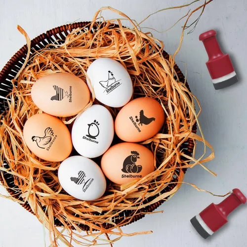 Miniatura 5 de Sello de Huevo, Sello de Huevo Personalizado, Sello de Huevo Personalizable, Sellos de Huevo para Huevos Frescos, Sello de Huevo Fresco de Granja