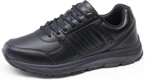 Bruno Marc Zapatos de trabajo antideslizantes para hombre, zapatos de trabajo ligeros impermeables y tenis de restaurante o servicio de alimentos