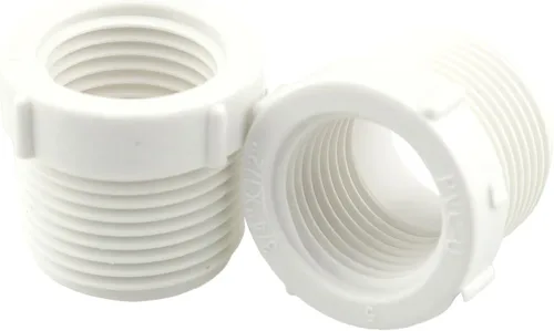Miniatura 4 de 10 unids 3/4 "rosca macho a 1/2" hembra buje reductor de rosca para accesorios de tubería de PVC