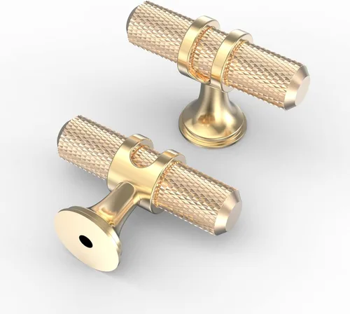 Miniatura 17 de Asidrama - Paquete de 10 manijas para gabinete de cocina de 3 pulgadas (76mm) de color negro mate y bronce champán, tiradores para gabinete