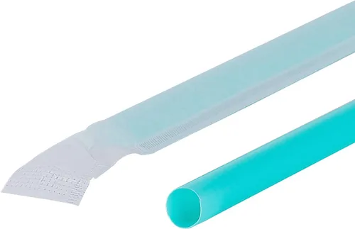 Miniatura 5 de Karat C9125 (Aqua) Pajitas gigantes de 10.25 pulgadas (0.315 in de diámetro), envueltas en papel, aguamarina (caja de 1200)