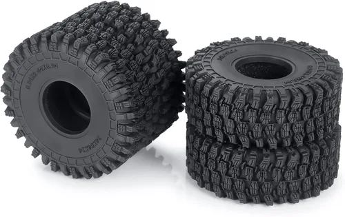 Miniatura 7 de RCHUBAM 4 unidades de 1.0 "neumáticos de goma de 2.520 in para 1/18 TRX4M Axial 1/24 SCX24 Deadbolt RC Crawler Car