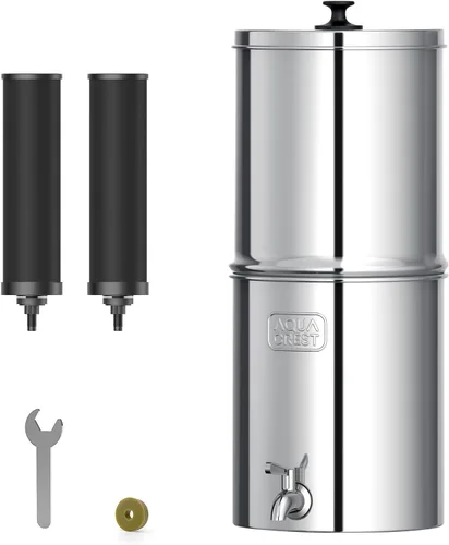 Miniatura 9 de AQUA CREST Filtro de agua estándar NSF/ANSI 42 y 372, repuesto para el sistema de filtro de agua por gravedad Berkey®, filtros negros Berkey® BB9-2®