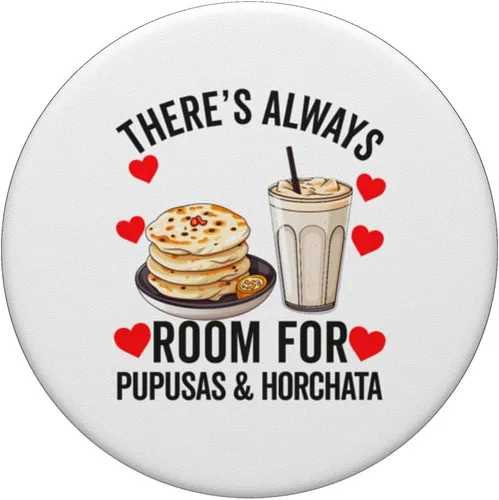 Miniatura 3 de Pupusas & Horchata Salvadoran Women Girl Mujer Salvadorena PopSockets MagSafe PopGrip for iPhone