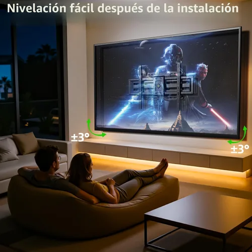 Miniatura 7 de USX MOUNT Diseño deslizante de 8 pulgadas/soporte de pared de movimiento completo resistente para televisores de 32 a 120 pulgadas, soporte de brazo