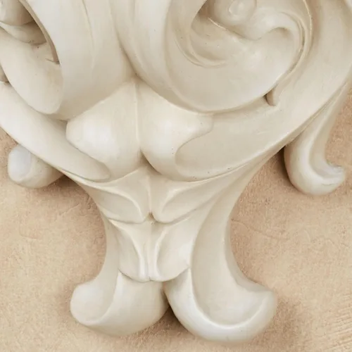 Miniatura 5 de Touch of Class Clareville - Estante de pared con hojas de acanto blanco antiguo Decoración de estilo victoriano