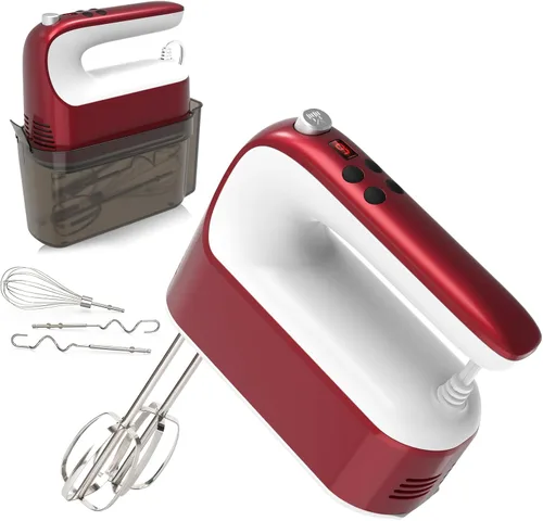 Miniatura 15 de Yomelo Batidora de mano digital de 9 velocidades, potente motor de CC de 400 W, batidora de mano eléctrica de mano con estuche de almacenamiento a