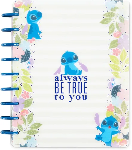 Happy Planner - Agenda Disney Aloha Stitch, planificador de cuaderno Lilo and Stitch para la escuela y el trabajo, sin fechas, diario y mensual,