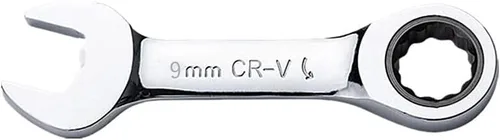 Miniatura 17 de FLZOSPER - Llave de caja de extremo estriado métrica de 11 mm Stubby, llave combinada de trinquete de 72 dientes