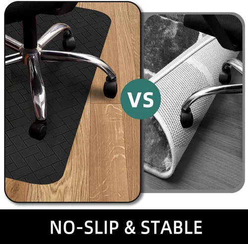 Miniatura 5 de Tapete para silla de oficina para suelo duro, tapete para silla de computadora de 48 x 36 pulgadas, protector de suelo de escritorio multiusos