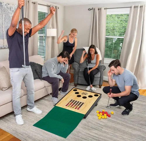 Miniatura 4 de Wicked Big Sports Fore Across Juego de golf Putting Connect de cuatro estilos Practica de golf con precisión estilo de juego con Putting Green
