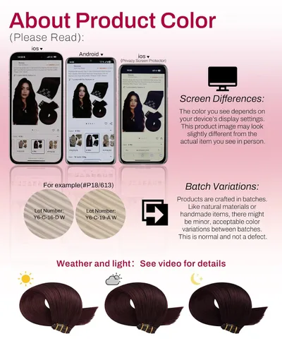 Miniatura 8 de Moresoo Extensiones de cabello humano real color burdeos con clip, extensiones de cabello humano rojo oscuro con clip de doble trama, color vino