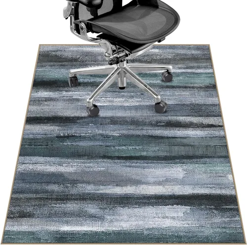 Miniatura 19 de Tapete para silla de oficina para suelo de madera dura y azulejos, 36" x 48" tapete resistente para silla de escritorio para suelos duros, alfombra