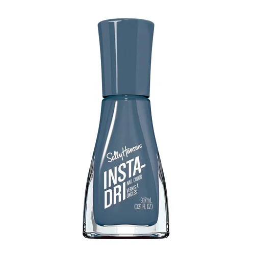 Sally Hansen Insta-Dri | Esmalte de uñas | Secado rápido, duradero, brillo sin vetas | Opaco, brillante | 507 Time to Indi-go | Color de uñas azul