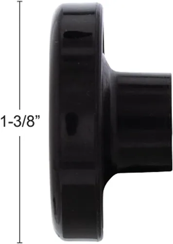 Miniatura 4 de United Pacific 110700 Pomo para limpiaparabrisas con inserto central de acero inoxidable para Chevrolet y GMC 1968-1972, plástico moldeado por