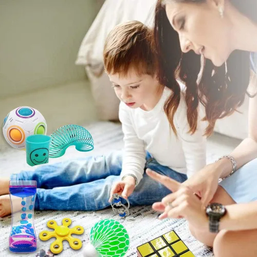 Miniatura 7 de Conjunto de Juguetes Fidget, 35 Pzs Juguete Sensorial para TDA, TOC, Niños Autistas, Adultos, Ansiedad Autismo para Alivio del Estrés y Anti