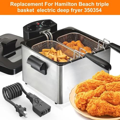 Miniatura 5 de VASTHOME Repuesto de cable de freidora para freidoras eléctricas Hamilton Beach, Masterbuilt, Butterball, Farberware, Secura y Pukomc - Pieza