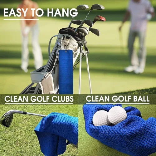 Miniatura 4 de TOUNER Toalla de golf divertida, regalos para papá, hombres, regalos de jubilación para golfistas, toalla de golf bordada divertida para bolsas