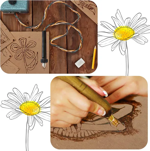 Miniatura 7 de Bucherry 10 piezas de madera contrachapada de madera artesanal de 0.12 pulgadas de 1/8 x 12 x 20 pulgadas, paneles de fibra de densidad media láser