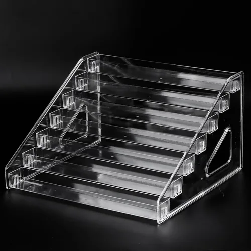 Miniatura 8 de SUTOKAKA Organizador de exhibición de esmalte de uñas, soporte para lentes de acrílico transparente, estante de almacenamiento de aceite esencial