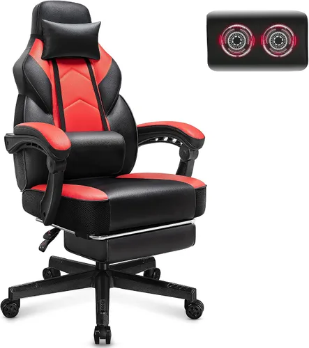 Miniatura 19 de Gaming Chair with Footrest Fabric Gaming Chair for Adults with Massage Lumbar Support, High Back Ergonomic Computer Chair, Pocket Spring Cushion