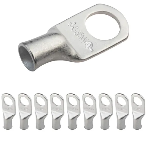 Miniatura 38 de SELTERM 5 piezas terminales de cable de cobre estañado 1/0 AWG perno de 1/2", extremos de cable de batería, terminales de anillo, conectores