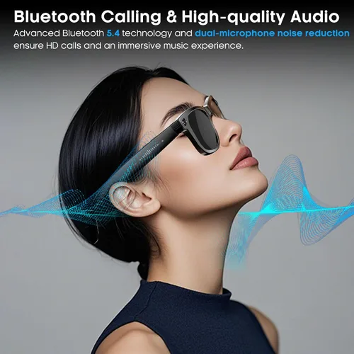 Miniatura 5 de Yowow BIT Gafas de Cámara Inteligente AI con Cámara Ultra Ancha 4K Antivibración, Videos HD1080P, Grabación de Vlog, Traducción AI, Asistente de Voz