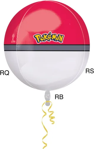 Miniatura 4 de Anagram International - Globo de aluminio Orbz Pokemon Ball de 15" x 16