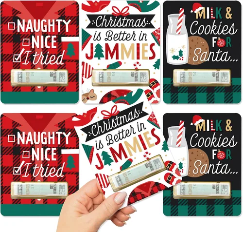 Miniatura 12 de Big Dot of Happiness Winter Wonderland - Juego de 6 tarjetas de dinero divertidas con diseño de copo de nieve para fiestas de vacaciones y boda