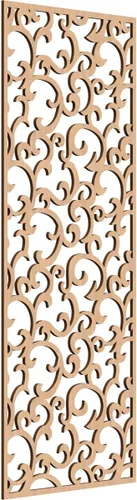 Miniatura 174 de Wheatland Paneles de pared decorativos de madera con calado, 9 3/8 pulgadas de ancho x 24 3/8 pulgadas de alto x 1/4 de alto, nogal