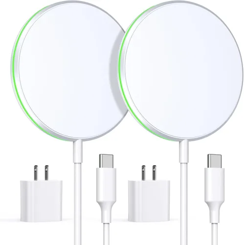 Miniatura 8 de Cargador inalámbrico magnético rápido Apple Mag-Safe para iPhone 15 Pro Max/15 Pro/15/15 Plus/14/13/12 Serie AirPods 3/2/Pro/Pro 2 Almohadilla
