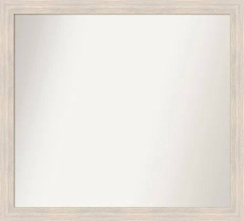 Miniatura 102 de Amanti Art Espejo de baño blanco para sobre el fregadero, 30 x 35 pulgadas, espejo de tocador rectangular estrecho de Eva de oro blanco, marco