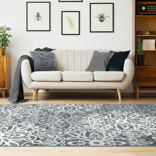 Miniatura 29 de SUPERIOR – Alfombra de área contemporánea de la colección Leigh - Alfombra moderna de 5/16 de pulgada (8 mm) de pelo con diseño de medallón floral