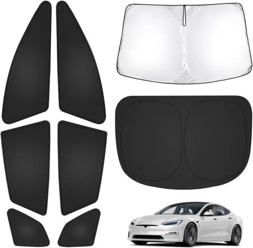 Miniatura 22 de T TGBROS Parasol para parabrisas para Honda Civic 2022-2025 2026, parasol grueso con bloqueo UV y opaca, para privacidad, plegables, 8 accesorios